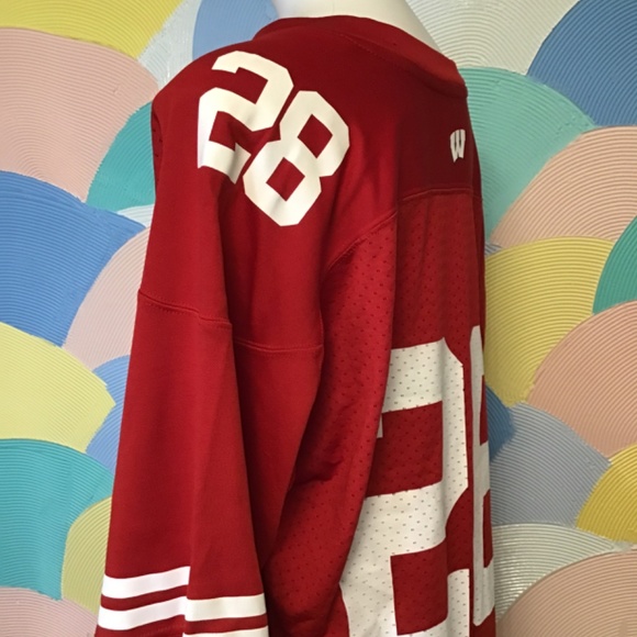 Adidas Wisconsin Badgers unisex jersey Sz 2XL - Picture 6 of 9